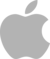 Apple Logo grau