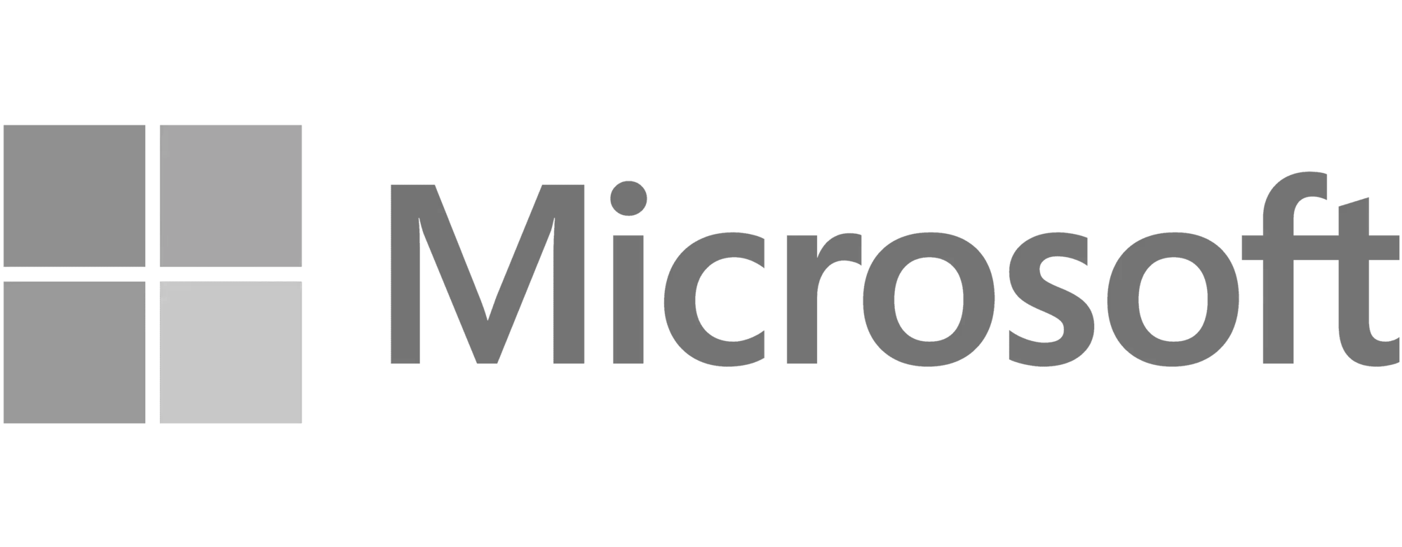 Microsoft Logo grau